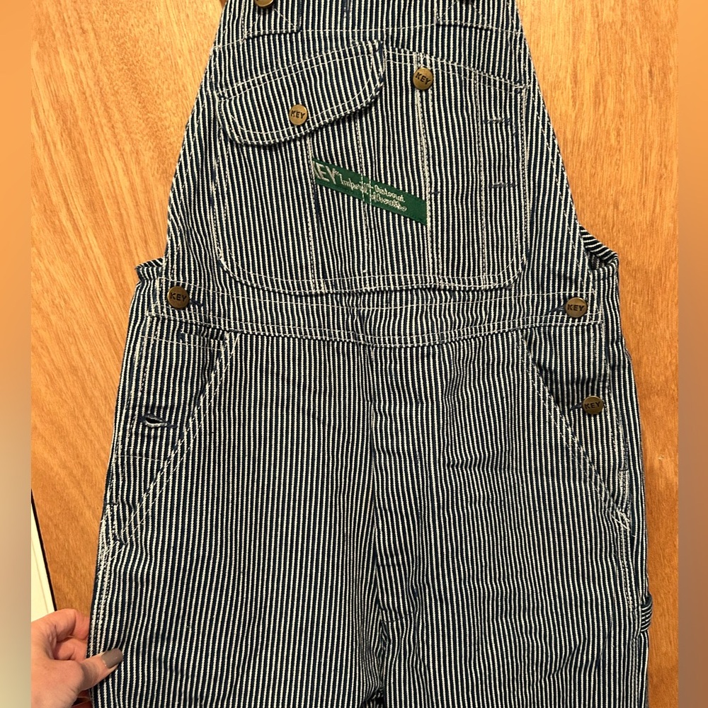 Classic KEY striped overalls